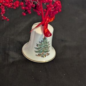 Spode Bell Ornament, Christmas Tree.  5th In Collector's Series